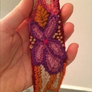 Colorful handmade wool belt